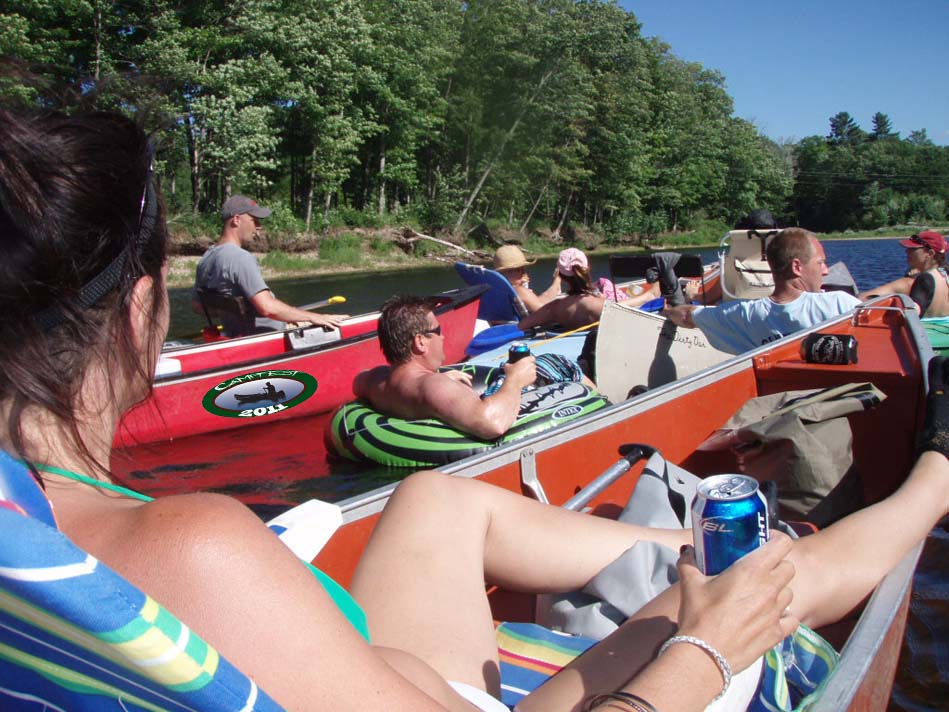 Nothing better than floating down a river with your ice cold bud lite at hand!