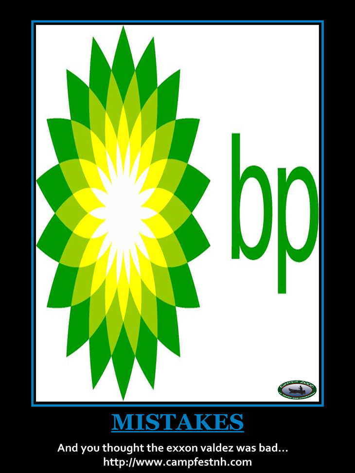 BP Oil Spill Motivational Poster 2010